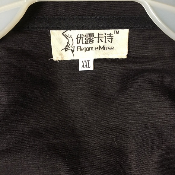 Black and Red dress by Elegance Muse, gently used, size 2XL - Picture 3 of 3